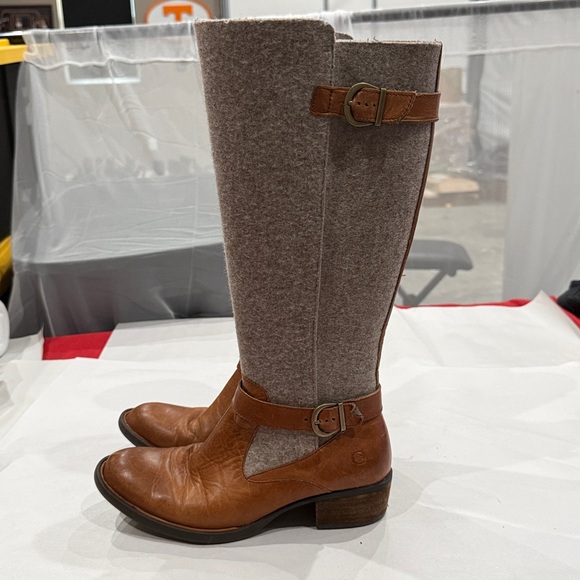 Born Brown and Gray knee high boots - Picture 3 of 5